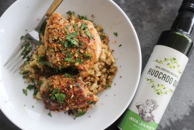 SAYULITA CHICKEN THIGHS WITH CRISPY BROWN RICE
 &ndash; Ava Jane's Kitchen