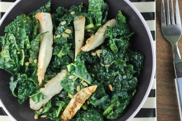 CHICKEN KALE SALAD WITH ORANGE BALSAMIC VINAIGRETTE – Ava Jane's Kitchen