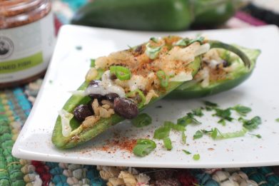 CHICKEN AND BLACK BEAN STUFFED PEPPERS – Ava Jane's Kitchen