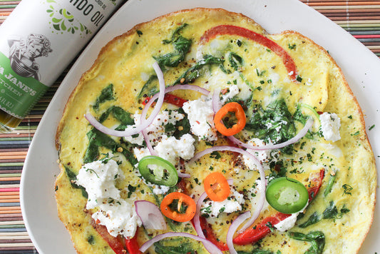 spinach omelet with ricotta