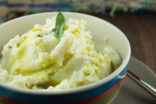 mashed potatoes in a bowl