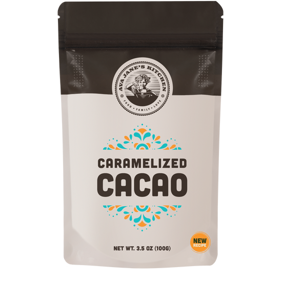 white and black plastic cacao bag 